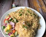 Gambar langkah 5 resipi Nasi Kurma Ayam & Jelatah.