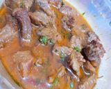 A picture of step 3 of Boneless Mutton gravy.