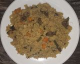 A picture of step 3 of Stir fry couscous.