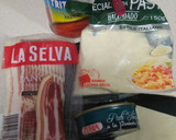 Foto del paso 4 de la receta: Pasta con paté bacon tomate y queso
