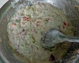 A picture of step 3 of Vegetables chilla.