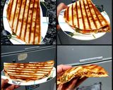 A picture of step 4 of Pizza quesadilla.