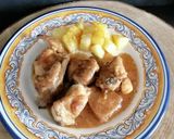Foto del paso 7 de la receta Conejo al ajillo con cerveza