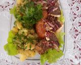 Sült busa petrezselymes burgonyával és ropogós kolbásszal 1294 recept fázis 13 fotója