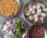 A picture of step 6 of Green Rice with Paneer and Vegetables in Creamy Cheesy Ragi Sauce.