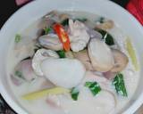 ต้มข่าไก่ใส่เห็ดฟาง 🐔🍄 วิธีทำสูตร 5 รูป