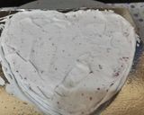 A picture of step 8 of Heart shape red velvet cake.