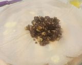A picture of step 5 of Blood Sausage and Apple Phyllo Pouches.