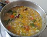 வெஜிடபிள் கோதுமை ரவை உப்புமா. (Vegetable kothumai ravai upma recipe in tamil) ரெசிபி ஸ்டேப் 4 புகைப்படம்