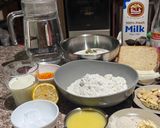 A picture of step 2 of Rabdi Kesar Ghewar.