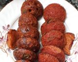A picture of step 5 of Beetroot appams.
