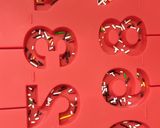 A picture of step 7 of Chocolate sprinkles numbers.
