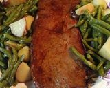 A picture of step 6 of Top Round Steak with Green Beans and Potatoes.