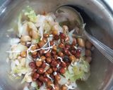 पत्तागोभी मूंगफली अंकुरित चना सलाद (Pattagobhi moongfali ankurit chana salad recipe in hindi) रेसिपी चरण 3 फोटो