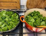 A picture of step 2 of Spinach and feta bake.