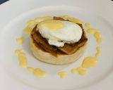 A picture of step 14 of Egg Benedict.