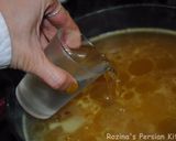 A picture of step 11 of Azerbaijani noodles soup.