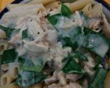 Foto del paso 7 de la receta: Pollo deshilachado en salsa bechamel y espinacas