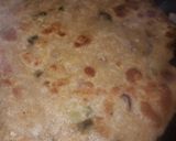 A picture of step 1 of Spring onion maize flour paratha.