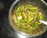 A picture of step 3 of Green Chilly Pickles.