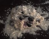 A picture of step 5 of Low fat blueberry scones.