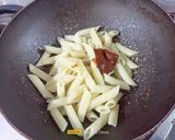 A picture of step 3 of Cheesy Pasta Sticks.