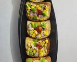 A picture of step 6 of Corn 🌽 Capsicum 🫑 Cheesy Toast.