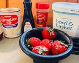 A picture of step 1 of Berry Shake 🥛.