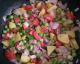A picture of step 3 of Triclour vermicilli.