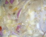 A picture of step 2 of Fried Bread with egg.