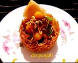 A picture of step 14 of Ghugni Chaat in Vermecelli Katori.