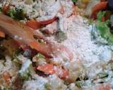 Creamy flats over a vegetable egg cake recipe step 3 photo