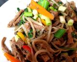 A picture of step 5 of My Beef Stir fry 😍.