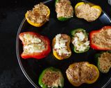 A picture of step 4 of Stuffed coloured capsicum.