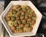 Une image de l'étape 9 de Gratin de céréales aux champignons et emmental.