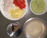 A picture of step 1 of Khaari Bhaat.