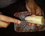 A picture of step 1 of Banana pomegranate Sandwich.