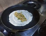 A picture of step 11 of Special Paneer Dosa with chutney.