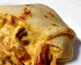 Sós palacsinta párnák sajtos gombás raguval töltve gazdagon recept fázis 5 fotója