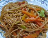 Foto del paso 13 de la receta: Spaghetti con verduras al wok (estilo oriental con salsa yakisoba)