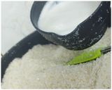 A picture of step 1 of Kesar Coconut Burfi.