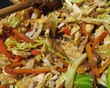 A picture of step 7 of Simple Stir Fry with leftover chicken.