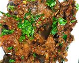 A picture of step 5 of Instant baingan sabzi.