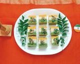 A picture of step 11 of Tricolor Rava Dhokla.
