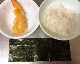 A picture of step 1 of Japanese Shrimp Tempura Onigiri (Rice Ball)②.