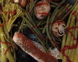A picture of step 5 of Steamed Salmon Fillets with Vegetables.
