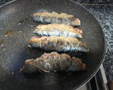 Foto del paso 4 de la receta: Caballa a la plancha con jamón ibérico