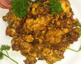 A picture of step 11 of Maghaz Masala or Brain Masala.