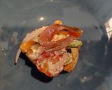 Foto del paso 7 de la receta: Ensalada de tomate y nectarina con bonus track de anchoa
