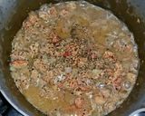 A picture of step 5 of Cream of mushroom chicken livers.